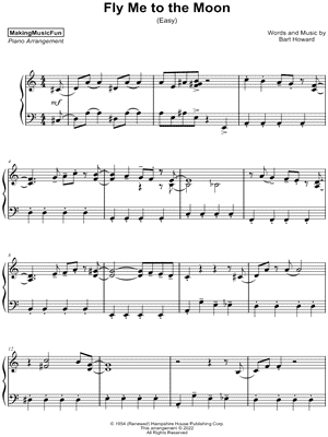 Fly Me to the Moon [easy] by MakingMusicFun - Sheet Music