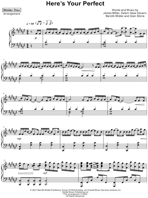 Here's Your Perfect by Welder Dias - Sheet Music