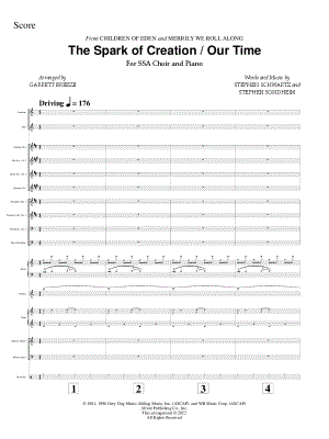 The Spark of Creation / Our Time [instrumental accompaniment] by Garrett Breeze - Sheet Music