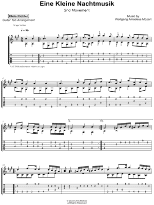 Eine Kleine Nachtmusik, 2nd Movement by Chris Richter - Sheet Music