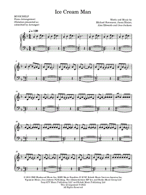 Ice Cream Man by MUSICHELP - Sheet Music