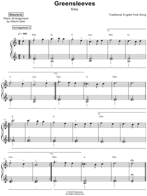 Greensleeves [easy]
