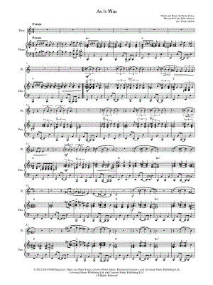 As It Was - C Instrument & Piano