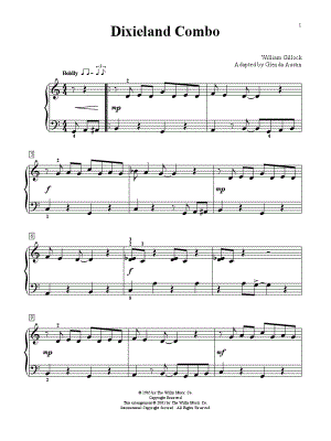 Dixieland Combo by William L. Gillock - Sheet Music