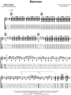 Starman by Gavin Libotte - Sheet Music
