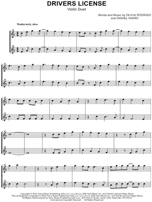 drivers license - Violin Duet