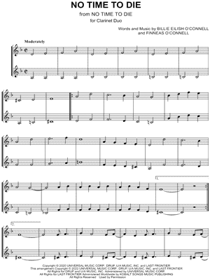 No Time to Die - Clarinet Duet