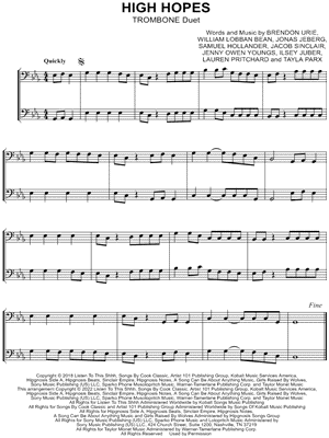 High Hopes - Trombone Duet