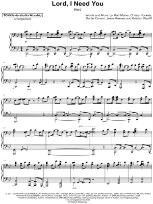 Lord, I Need You [hard]