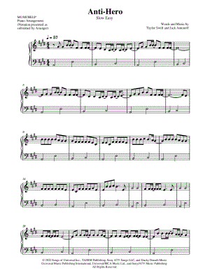 Anti-Hero [slow easy]