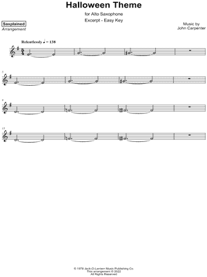 Halloween (Main Theme) [excerpt - easy]