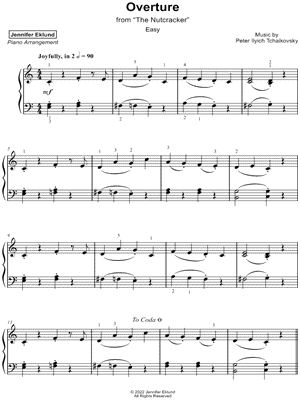 Overture from The Nutcracker [easy] by Jennifer Eklund - Sheet Music