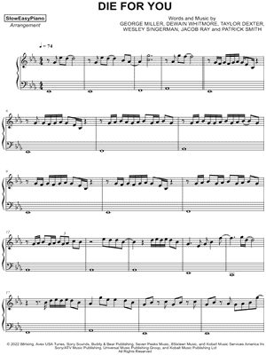 Die For You [accompaniment only]