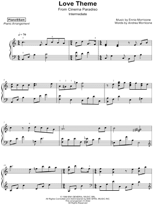 Love Theme from Cinema Paradiso [intermediate]