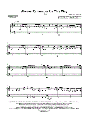 Always Remember Us This Way [easy]