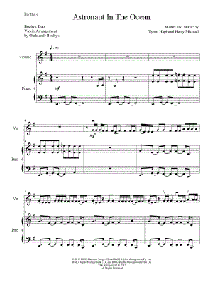 Astronaut in the Ocean - Violin & Piano