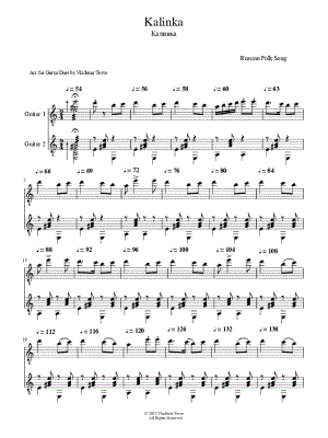 Kalinka - Guitar Duet