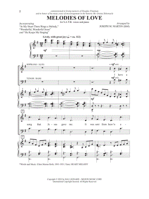 Melodies of Love by Joseph M. Martin - Sheet Music
