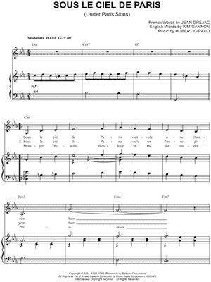 Sous le ciel de Paris