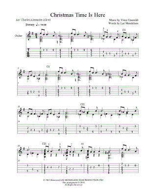 Christmas Time Is Here by Charles Alexander Allred - Sheet Music