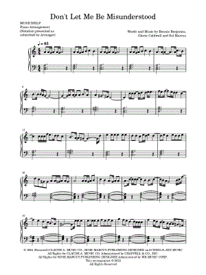 Don't Let Me Be Misunderstood