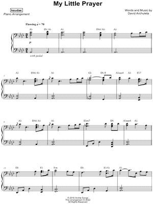 My Little Prayer by keudae - Sheet Music