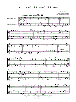 Let It Snow! Let It Snow! Let It Snow! - Alto Saxophone Duet