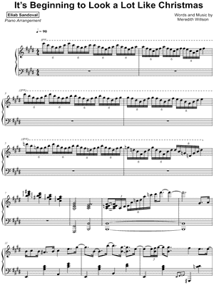 It's Beginning to Look a Lot Like Christmas by Eliab Sandoval - Sheet Music