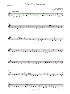 Frosty the Snowman [easy]