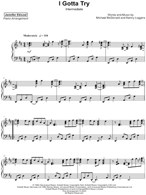I Gotta Try [intermediate] by Jennifer Eklund - Sheet Music