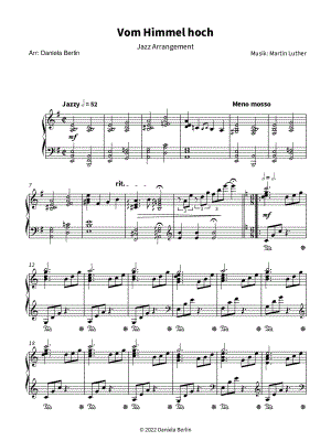 Vom Himmel hoch, da komm ich her [jazz version]
