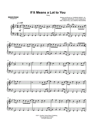 If It Means a Lot to You [easy]