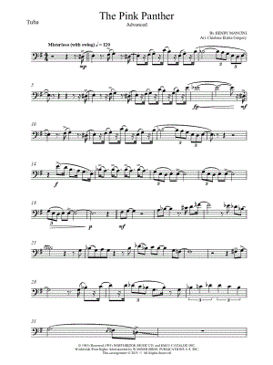 The Pink Panther [advanced] by Charlene Elisha Gregory - Sheet Music