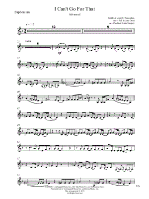 I Can't Go for That [advanced] by Charlene Elisha Gregory - Sheet Music