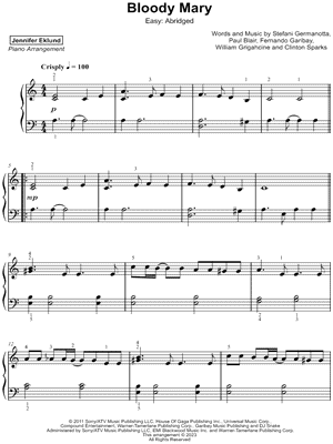 Bloody Mary [easy - abridged]