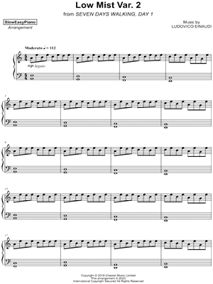 Low Mist Var. 2 by SlowEasyPiano - Sheet Music