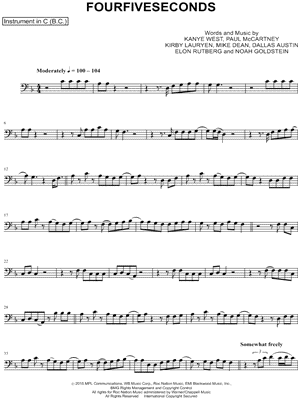 FourFiveSeconds - Bass Clef Instrument