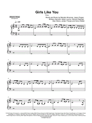 Girls Like You [easy]