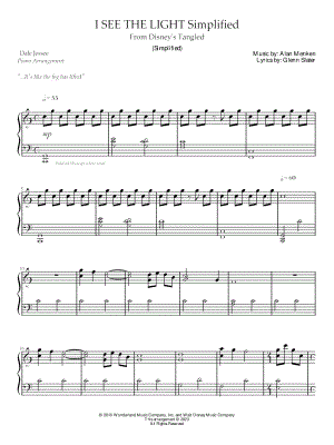 I See the Light [simplified]