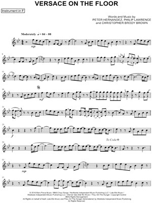 Versace on the Floor - F Instrument