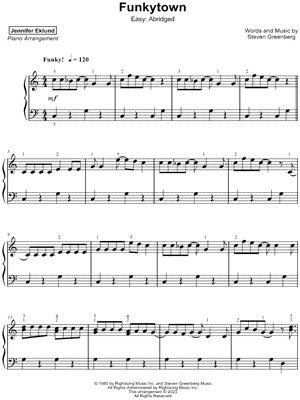 Funkytown [easy - abridged]