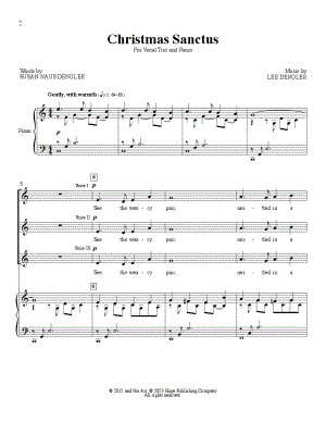 Christmas Sanctus [vocal trio]