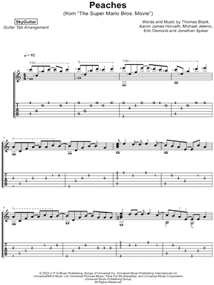 Peaches by SkyGuitar - Sheet Music