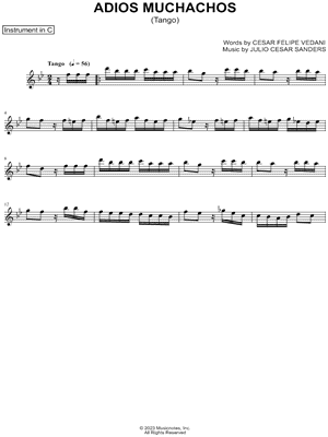Adios Muchachos - C Instrument