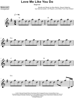Love Me Like You Do [beginner]