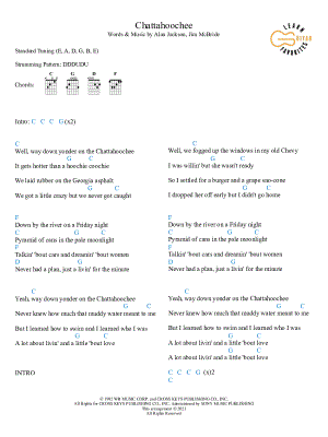 Chattahoochee by Learn Guitar Favorites - Sheet Music