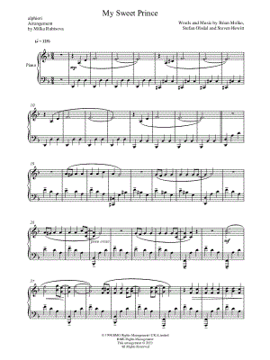 My Sweet Prince by alphieri - Sheet Music
