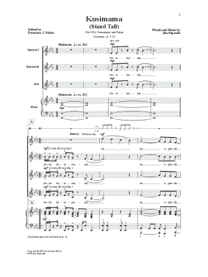Kusimama by Jim Papoulis - Sheet Music