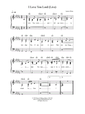 I Love You, Lord (Live)