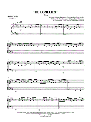 THE LONELIEST [easy]